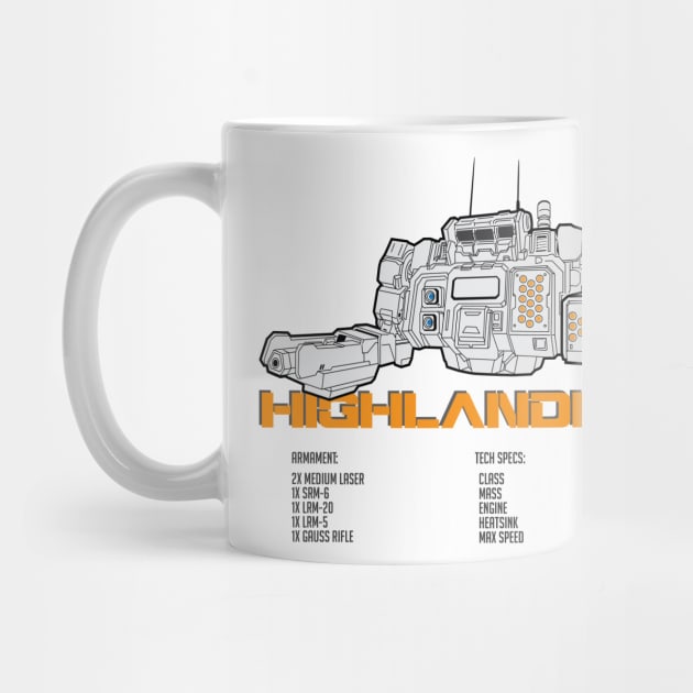 Mechwarrior Highlander HGN-732 (light) by Emu Emu Ji